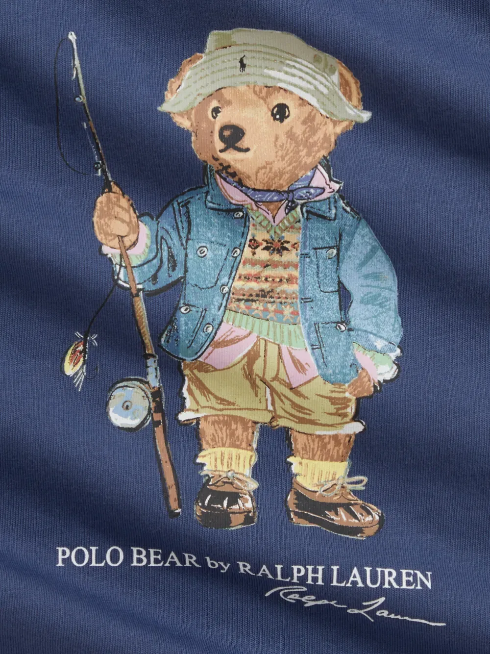 Хлопковый комбинезон Polo Bear Polo Ralph Lauren Kids, синий — фото 3