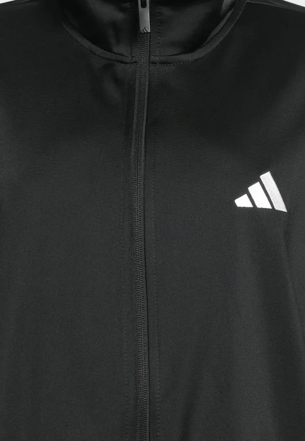 Спортивная куртка essentials из трикотажа с тремя полосками, больших размеров Adidas Sportswear, Black/White — фото 3