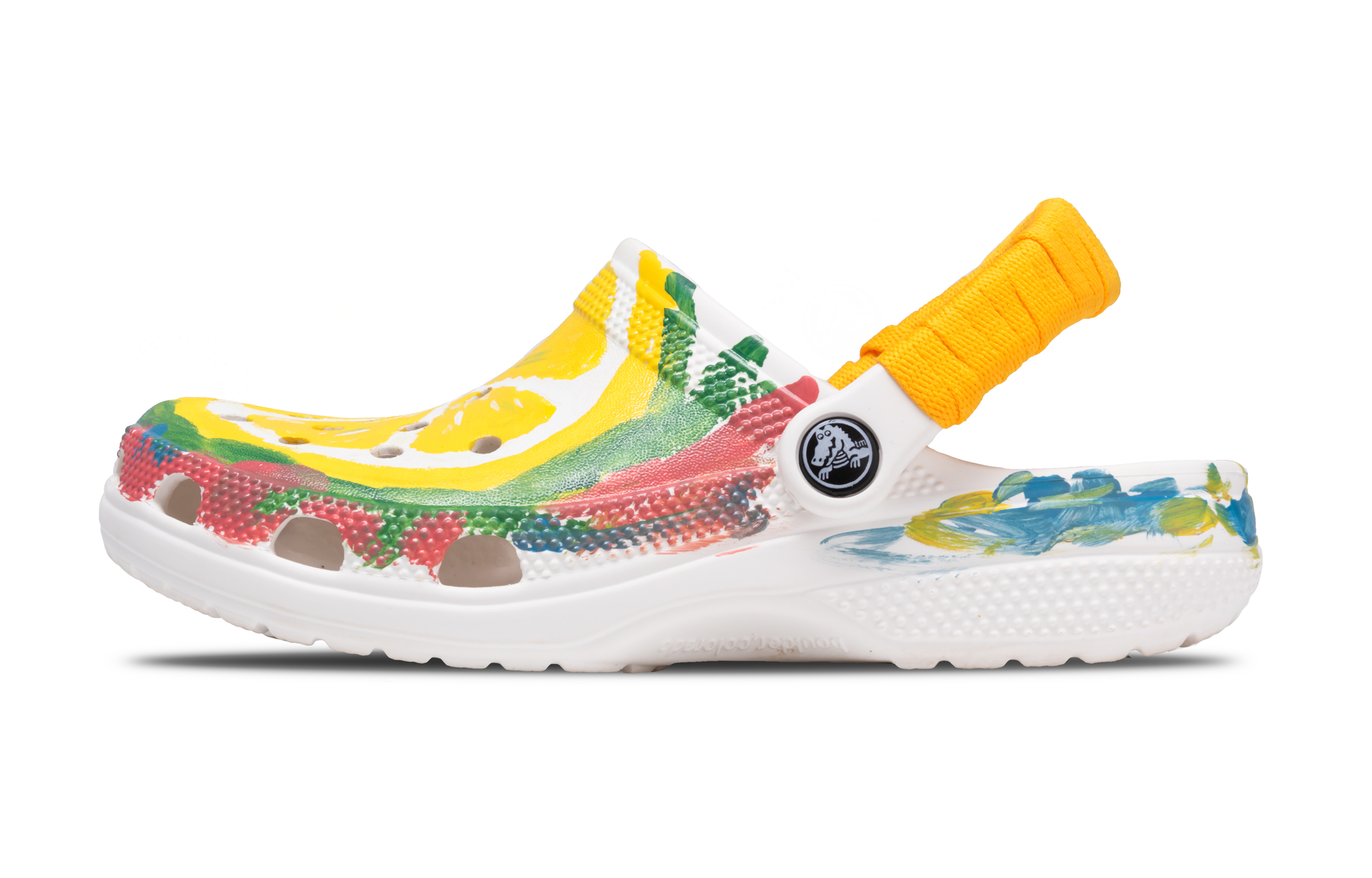 Классические летние сабо Funi Lime унисекс с лимоном Crocs, Lemon