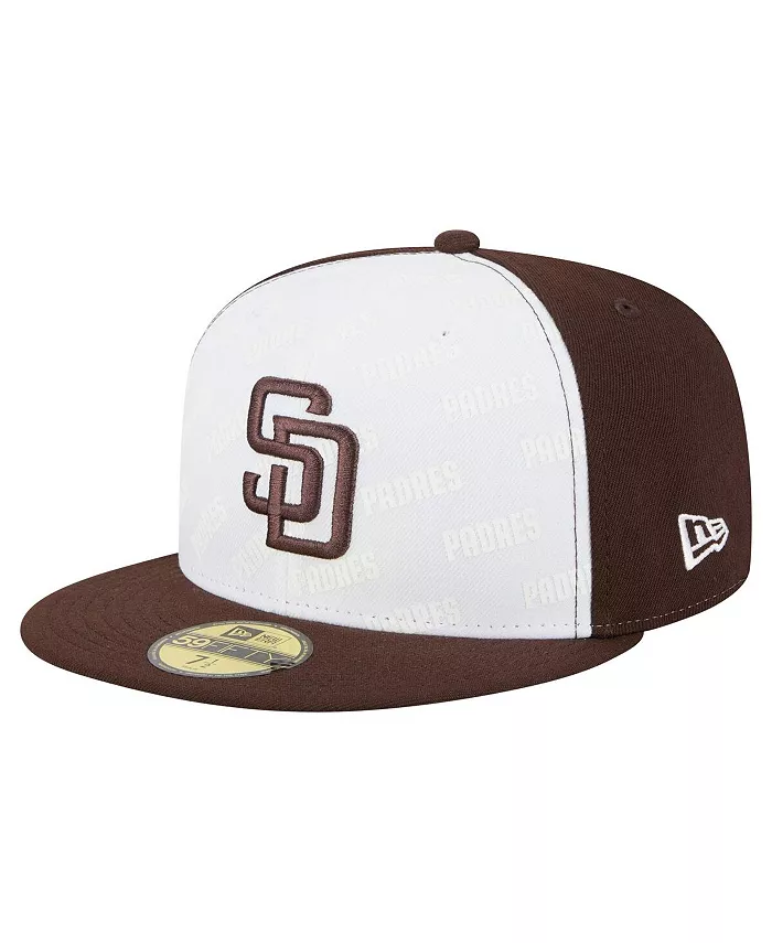

Мужская белая/коричневая кепка San Diego Padres Repeat 59FIFTY New Era