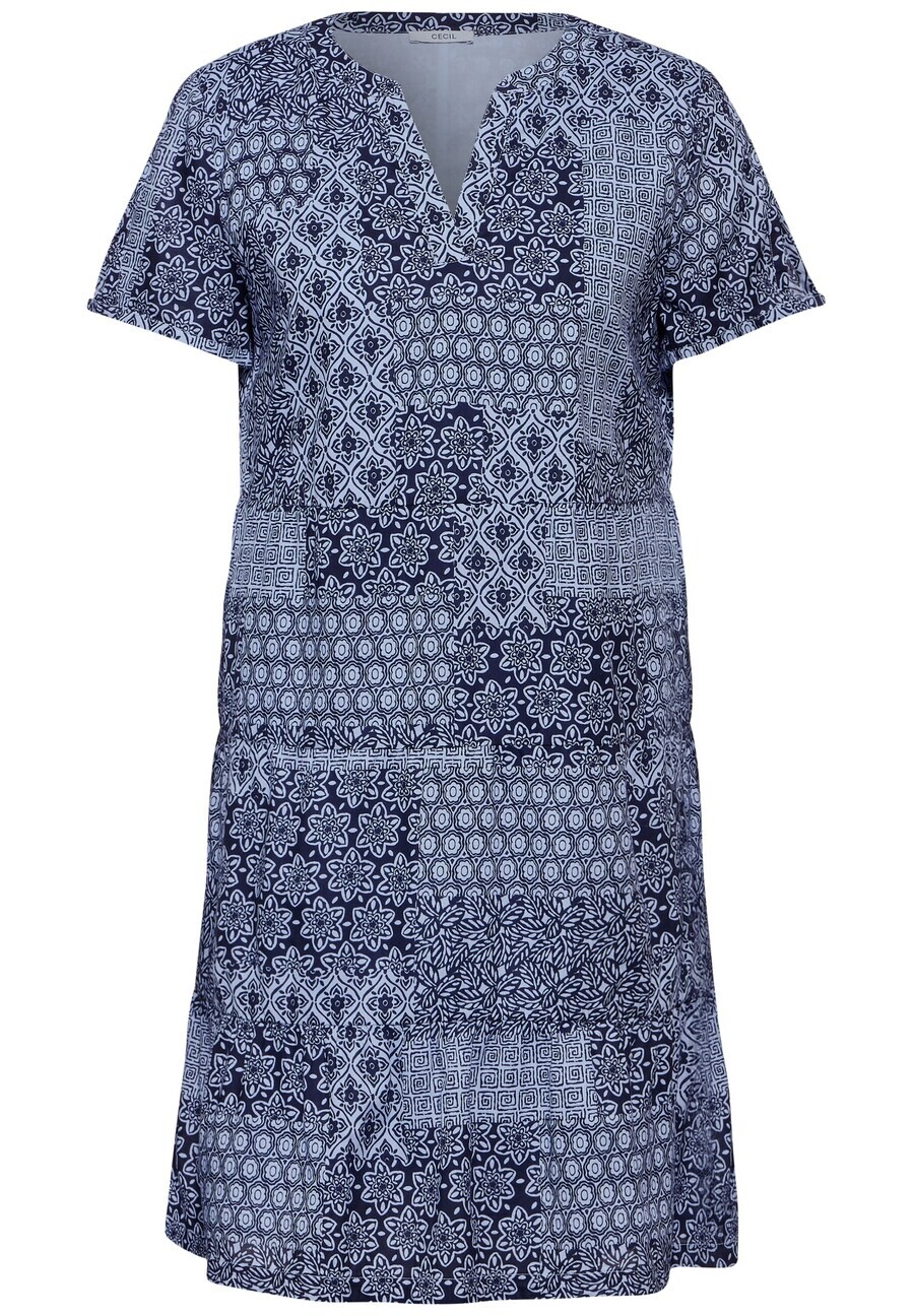 

Мини платье CECIL Dress, цвет dusty blue/dark blue