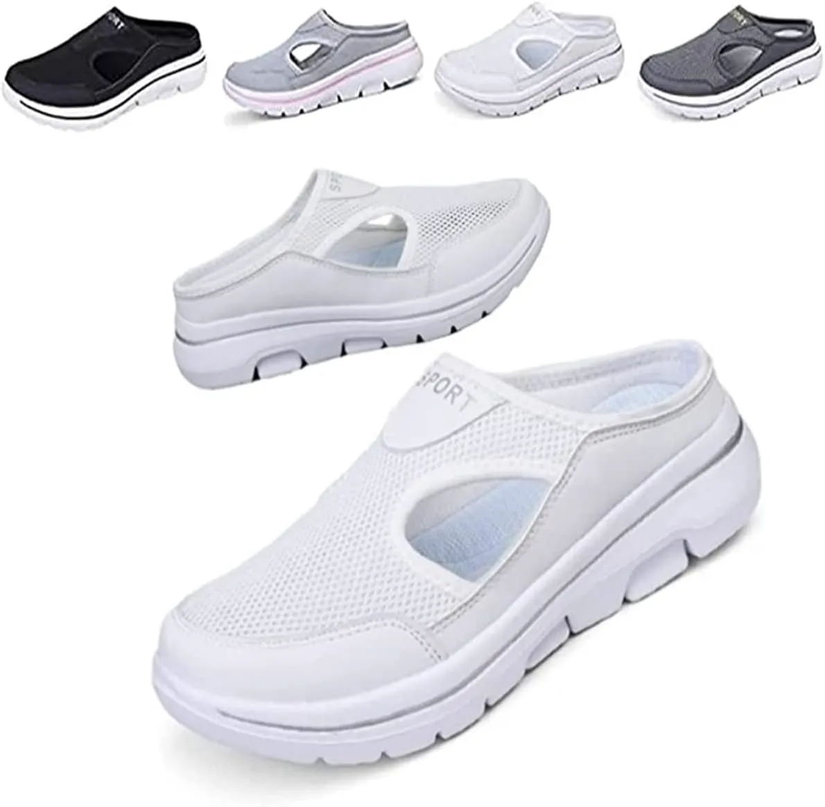 

Сандалии PURRL Meaboots, спортивные сандалии Meaboots, мужские удобные дышащие спортивные сандалии Meaboots с поддержкой, уличные повседневные нескользящие ортопедические кроссовки, обувь для прогулок без шнурков, белый