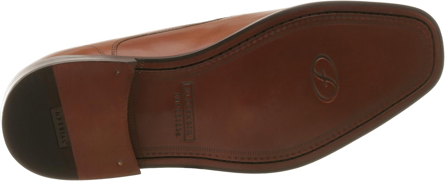 Мужские оксфорды Florsheim Norton из льна с носком-мок, Cognac Lthr/Lin Plug — фото 4