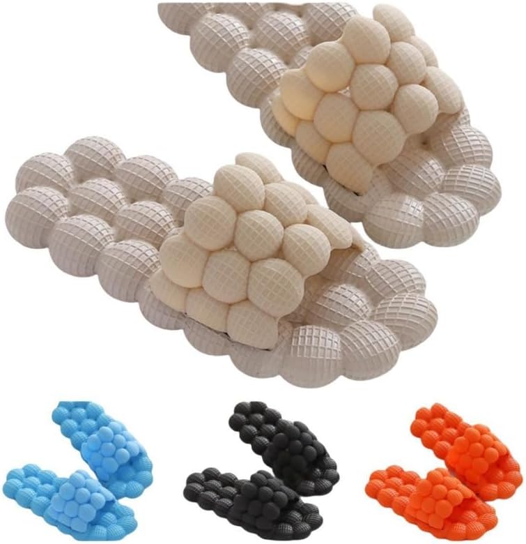 

Летние сандалии ALBIVA Lychee унисекс, сандалии Lychee для снятия стресса, массажные тапочки, для ванной и пляжа, шлепанцы EVA, белый