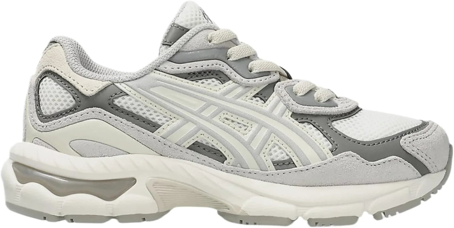 Кроссовки ASICS Gel-NYC для детей (младший дошкольный возраст/малыши), унисекс, кремовый/серый