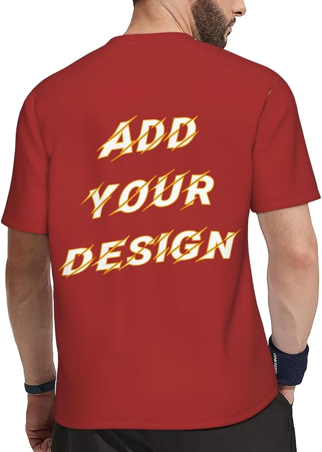 Футболка мужская Custom T Shirts с принтом на 4 сторонах — фото 4