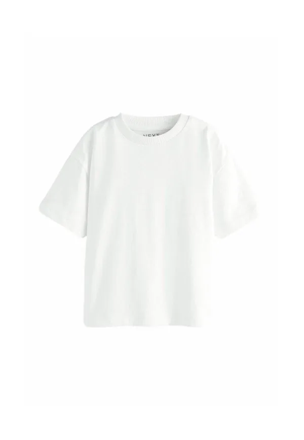 Однотонная базовая футболка с коротким рукавом Next, White
