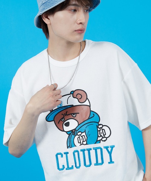 

Футболка с коротким рукавом, принт SIDEWAY STANCE, бренд Terry, белый