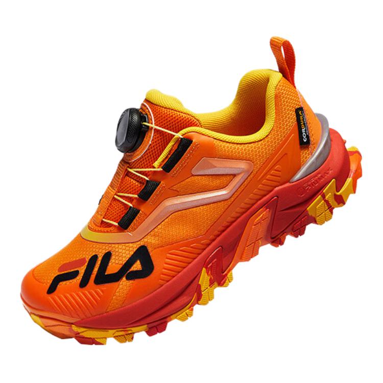 

FILA KIDS Детские кроссовки с противоскользящей подошвой, цвет оранжевый тигр/черный