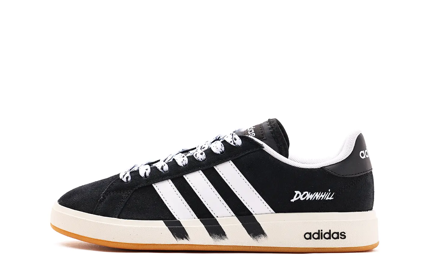 

Adidas Grand Court Base 00s Synthetic Leather Low top Skateboard Shoes Unisex Black White