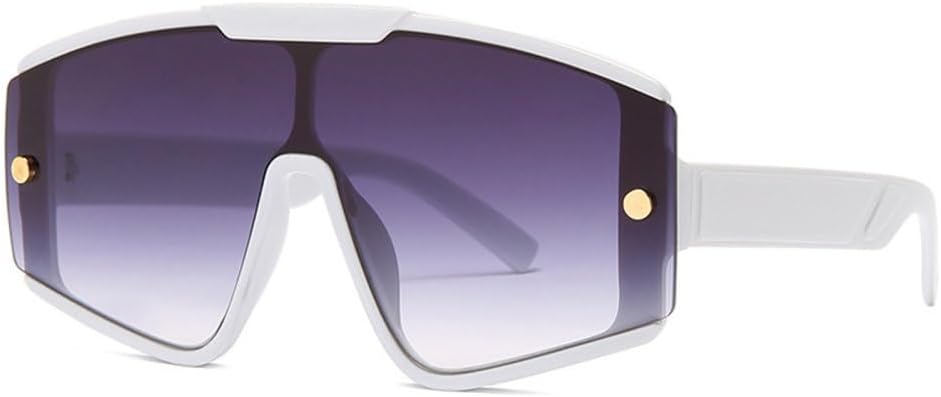 

MUTYNE Модные солнцезащитные очки с цельными линзами большого размера для мужчин и женщин, защита от УФ-излучения UV400, винтажные солнцезащитные очки в крупной оправе, C5