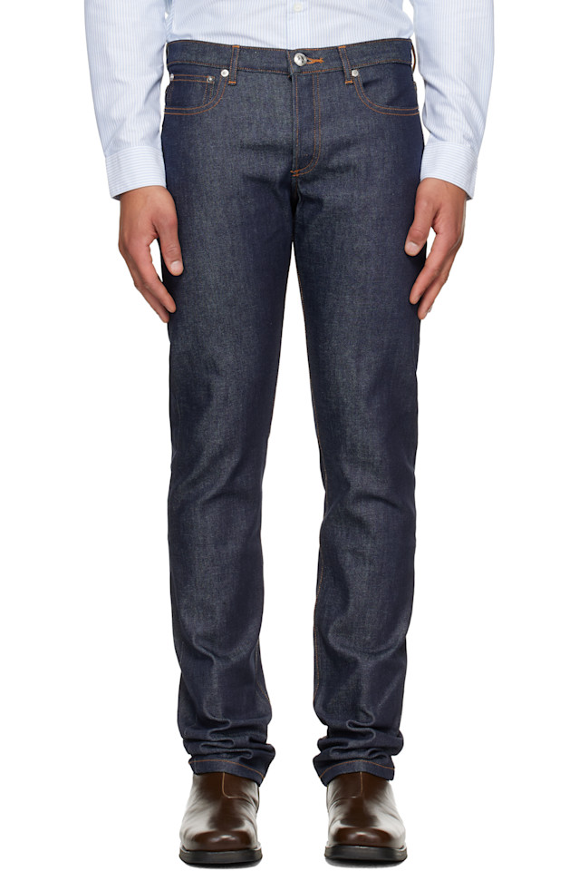 

A.P.C. Темно-Синие джинсы стандартного размера