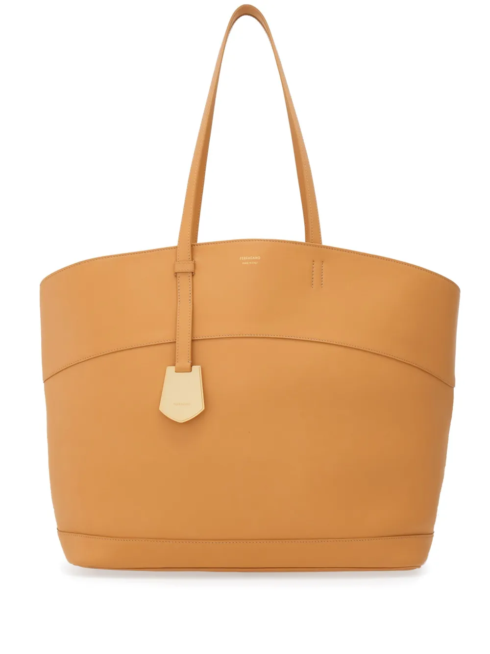 

Сумка-тоут Charming с логотипом Ferragamo, нейтральный