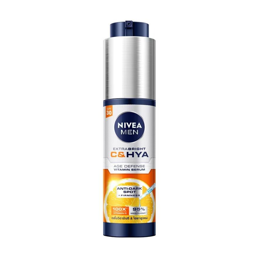 

Nivea Men Extra Bright C Hya Age Defense Витаминная сыворотка SPF30 45 мл, Orange
