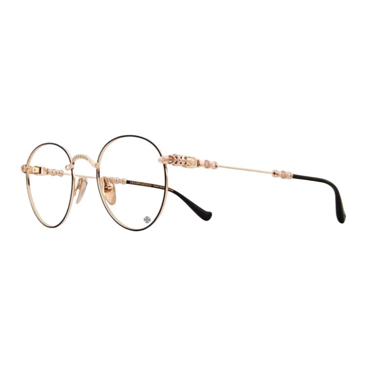 

Chrome Hearts Круглая оправа для очков унисекс, Gold