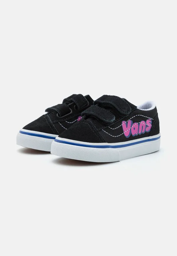 Классические скейтбордистские кроссовки унисекс Vans, Black/Multi-Coloured — фото 2