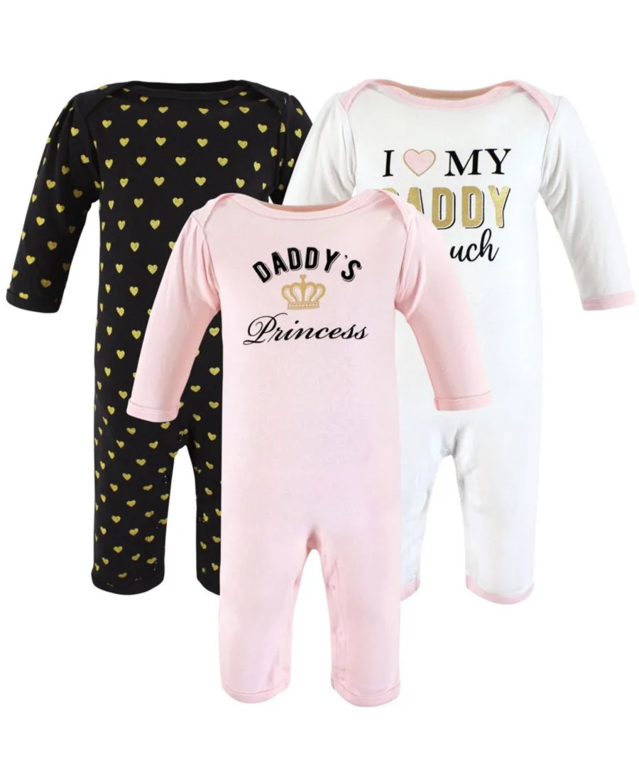 Мягкий хлопковый комбинезон для девочек Hudson Baby, Daddys Princess