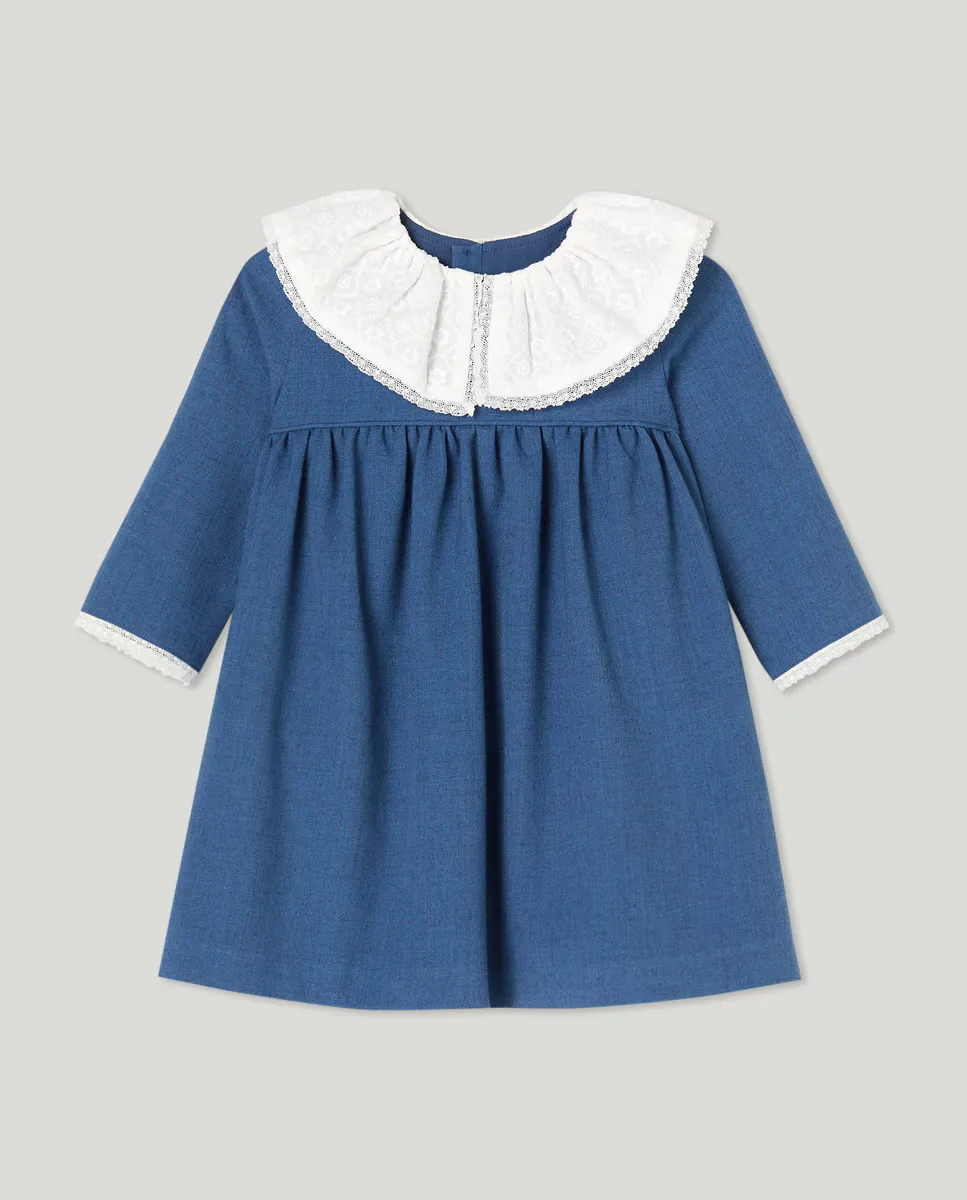 

Платье-фартук для девочки с французским рукавом Coconut El Corte Inglés, синий