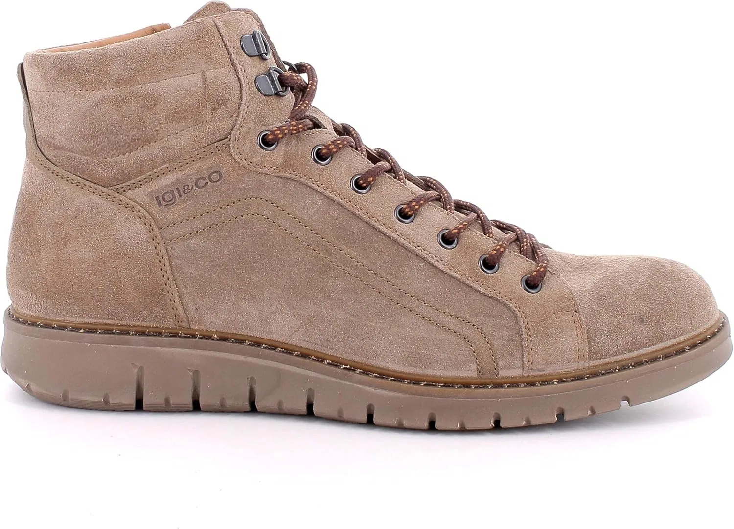 Мужские кроссовки IGI&Co 8615133 со шнуровкой и застежкой-молнией, Beige