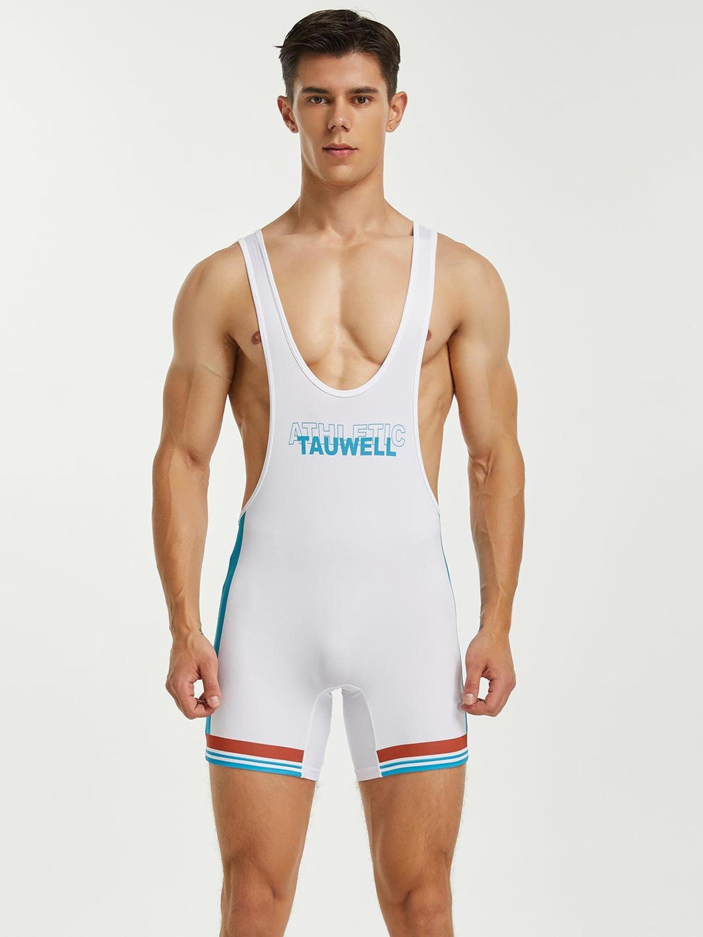 

TAUWELL Спортивное белье 'Fitness Wrestling' в белом цвете