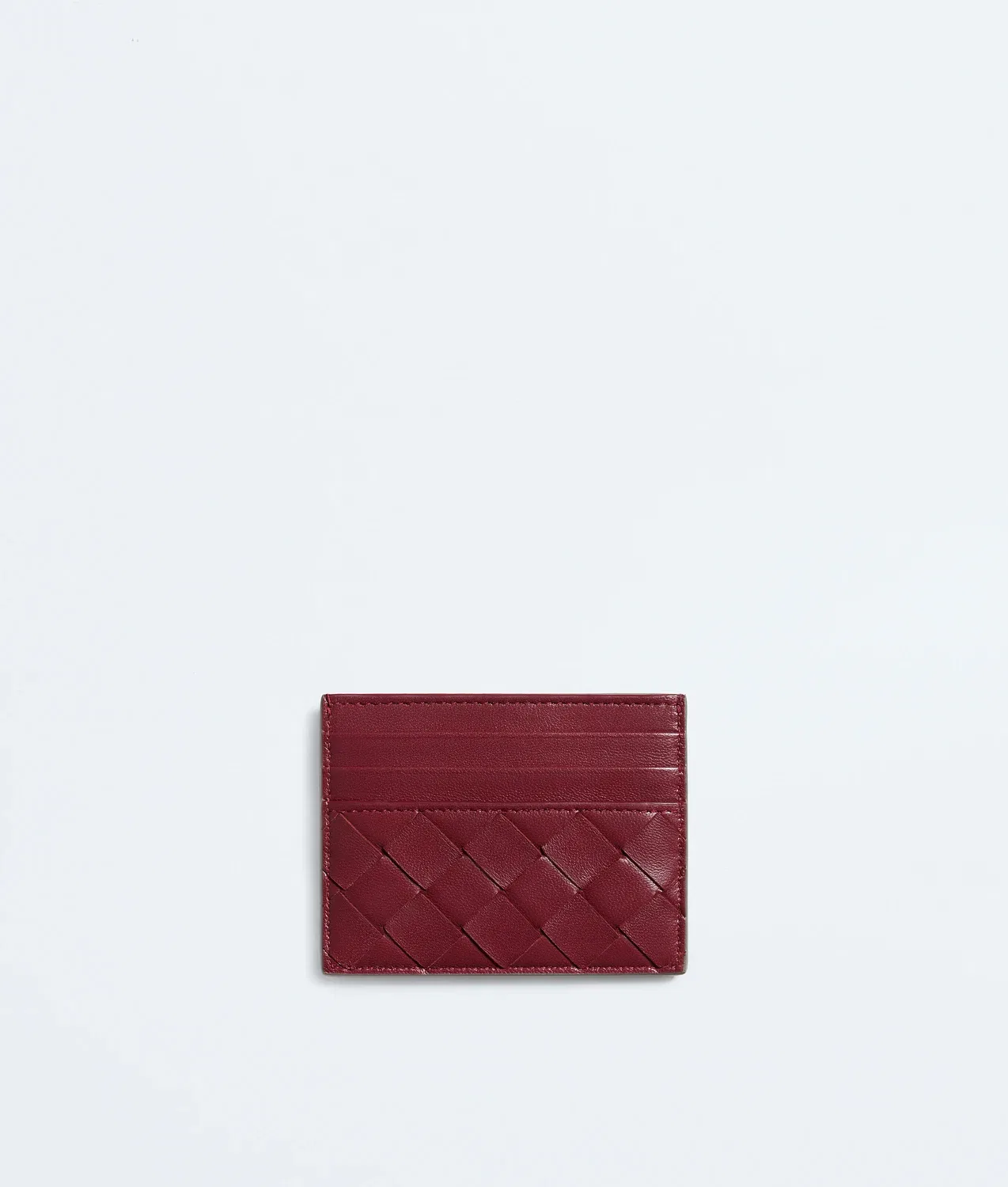 Кредитная карта-кейс с плетением Intrecciato BOTTEGA VENETA, серый