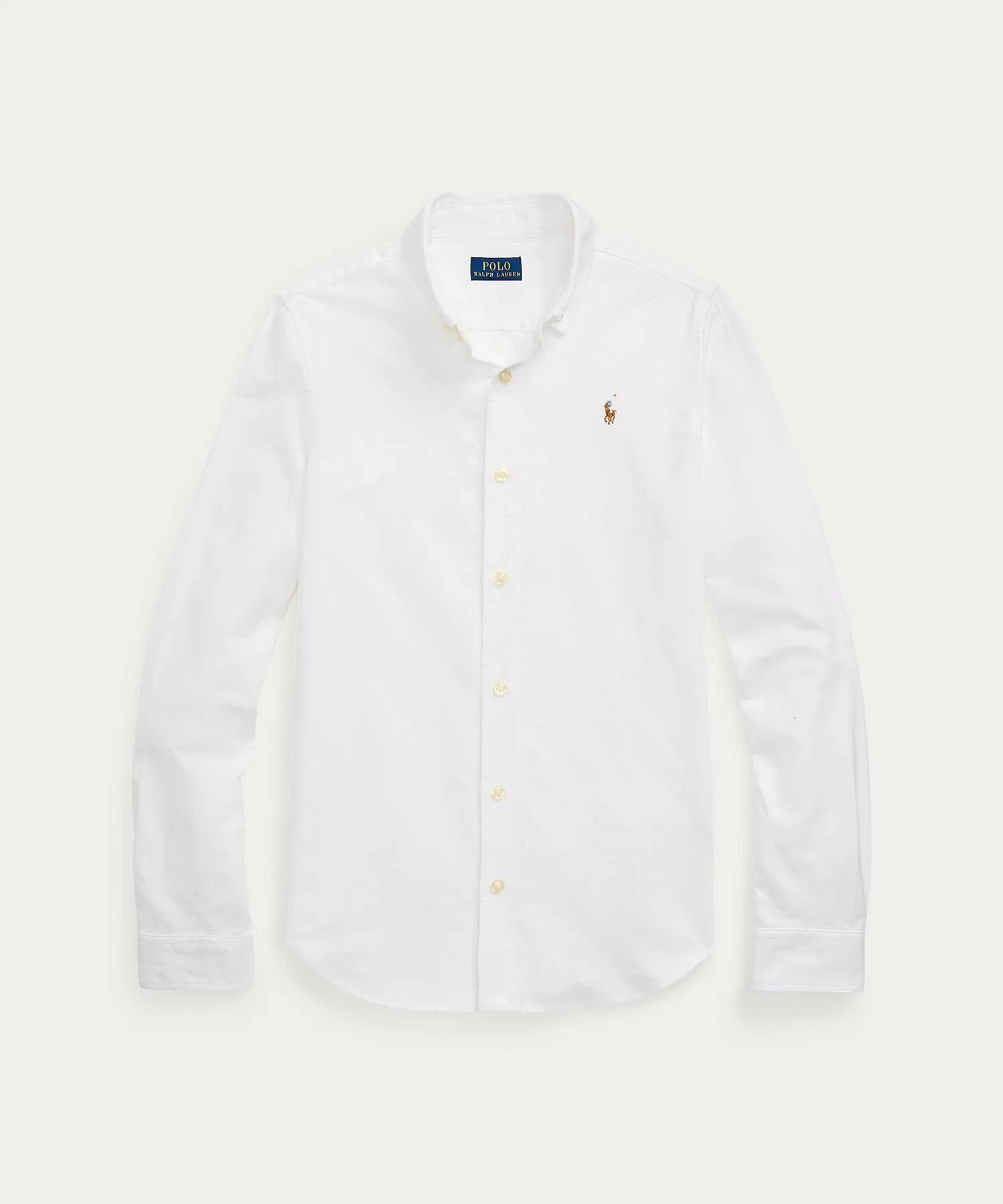 (Девочки 7-16 лет) Хлопковая рубашка Оксфорд Polo Ralph Lauren, 100 White — фото 2