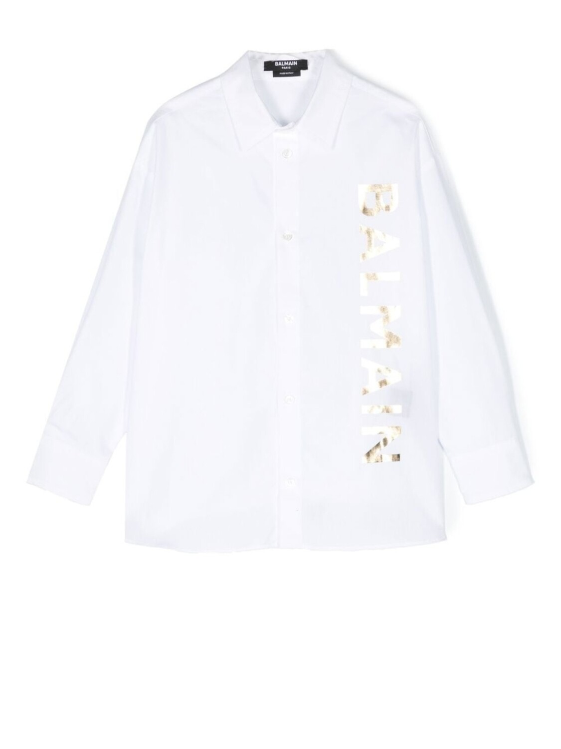 

Balmain Kids рубашка с логотипом, белый