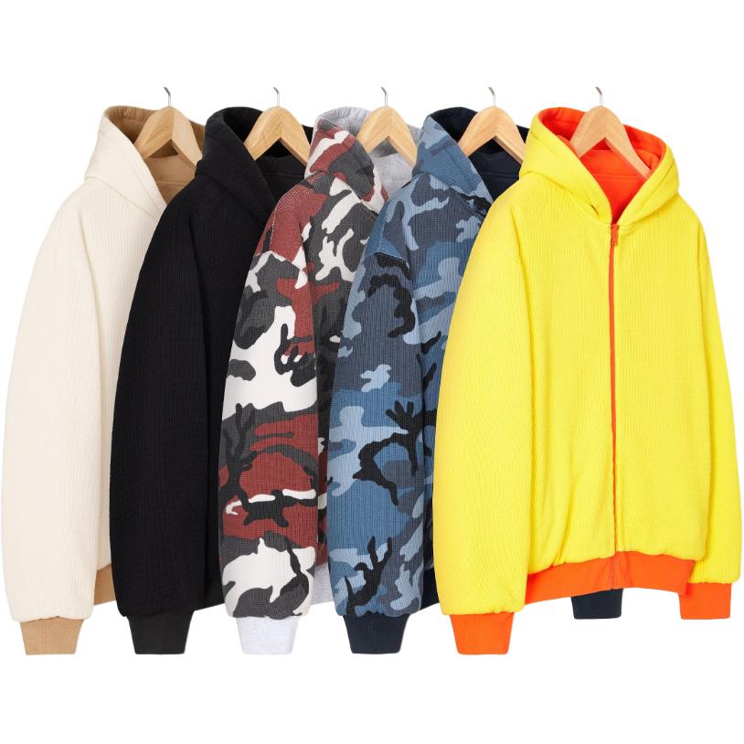 Рабочая худи на молнии Supreme, синий — фото 4