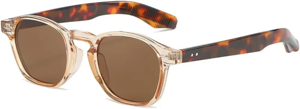 

Солнцезащитные очки для мужчин и женщин - защита UV400 - круглые линзы Rivet черного и синего цвета для занятий спортом на открытом воздухе и вождения DSVIGF, Tyj247-4