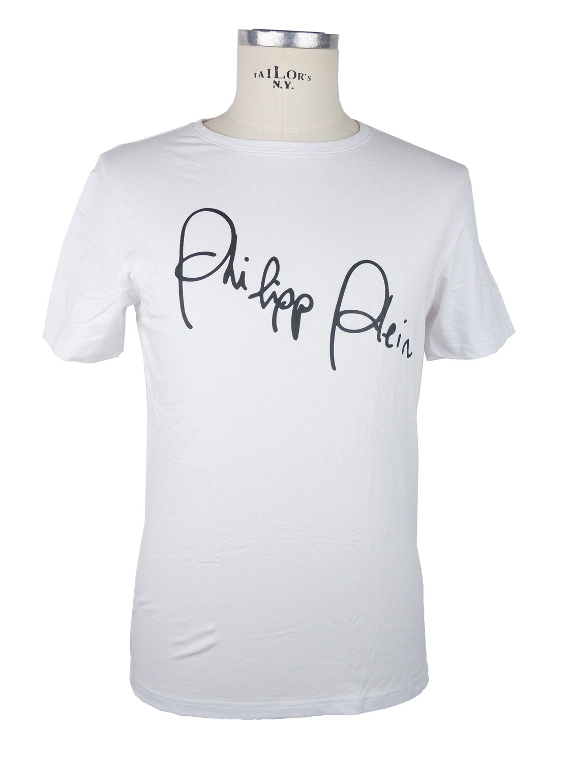

Белая хлопковая мужская футболка Philipp Plein