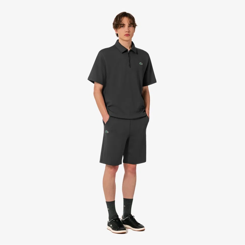 Мужские лёгкие шорты из джерси от Lacoste, тёмно-серые