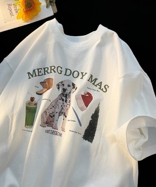 

Футболка с принтом собаки B.R.U, белый