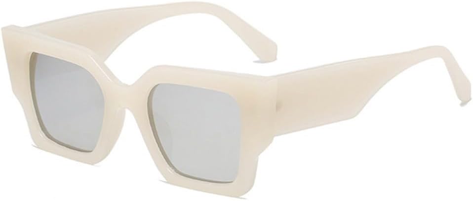 

Ретро-солнцезащитные очки неправильной формы для женщин, белые, с защитой от УФ-излучения UV400; для мужчин – многоугольные, «кошачий глаз», с леопардовым принтом LANGSER, Jelly White Silver