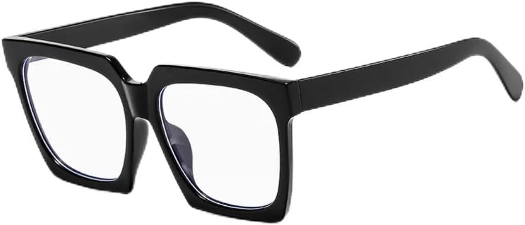 

Модные солнцезащитные очки для женщин и мужчин, трендовые, роскошные, ретро, ​​с большой оправой, классические, для активного отдыха, путешествий, вождения, солнцезащитные очки с защитой от УФ-излучения UV400 TKKTLLT, Black Clear