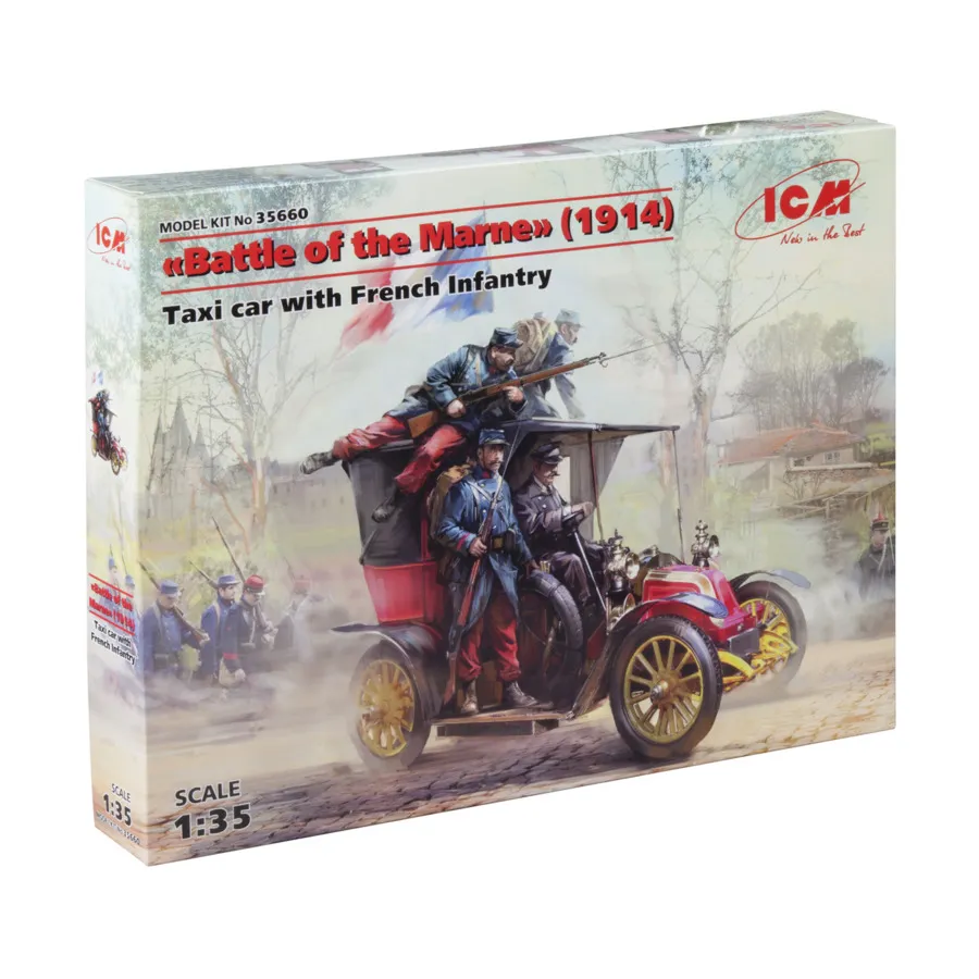 

Битва на Марне (1914) - Такси с французской пехотой, Military Models 1/35 Scale (ICM)