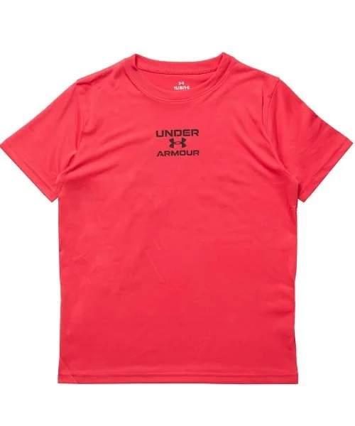 Детская футболка с логотипом UNDER ARMOUR красная