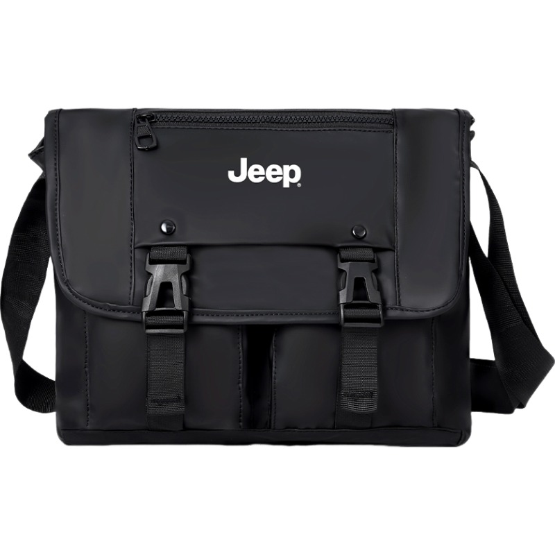 

Jeep Сумка-мессенджер Oxford, кроссбоди, мужская черная