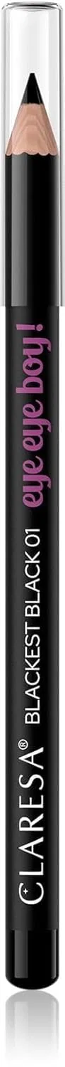Черный карандаш для глаз «Eye Eye Boy 01 Blackest Black» от Claresa Claresa, Black