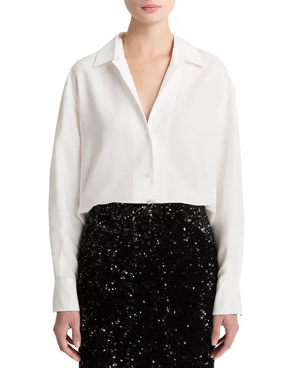 

Рубашка, сшитая на заказ Vince, белый