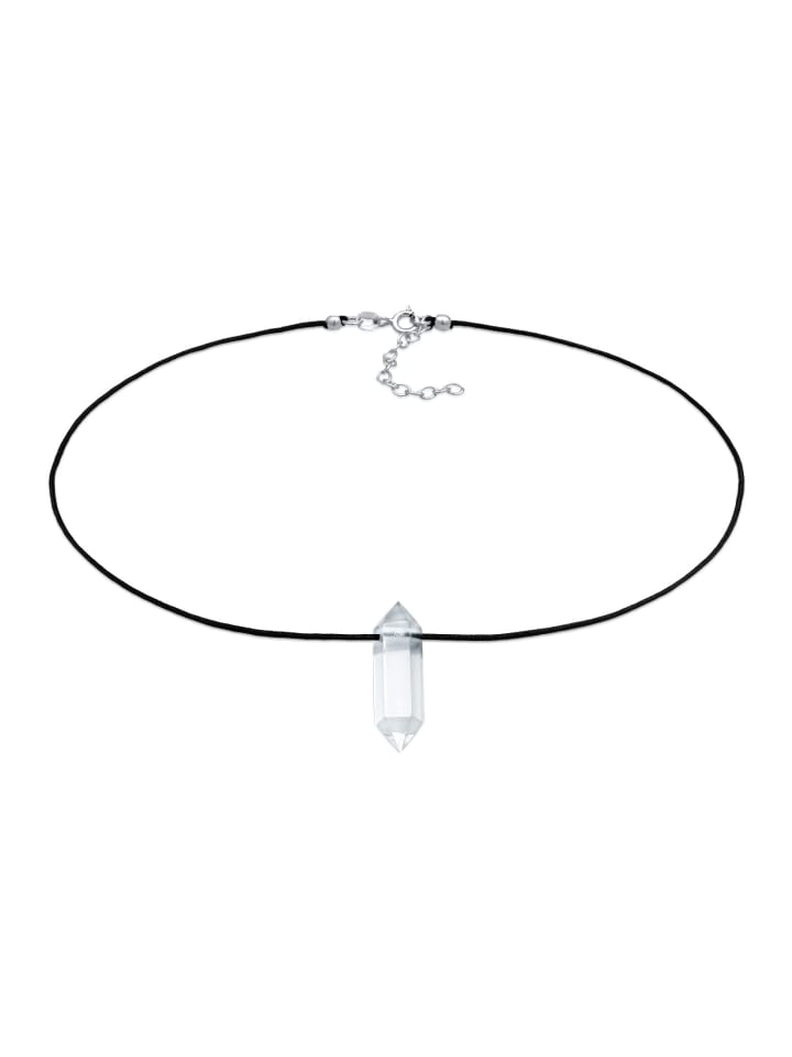 

Elli Колье из серебра 925 пробы в форме шестиугольника, черного цвета