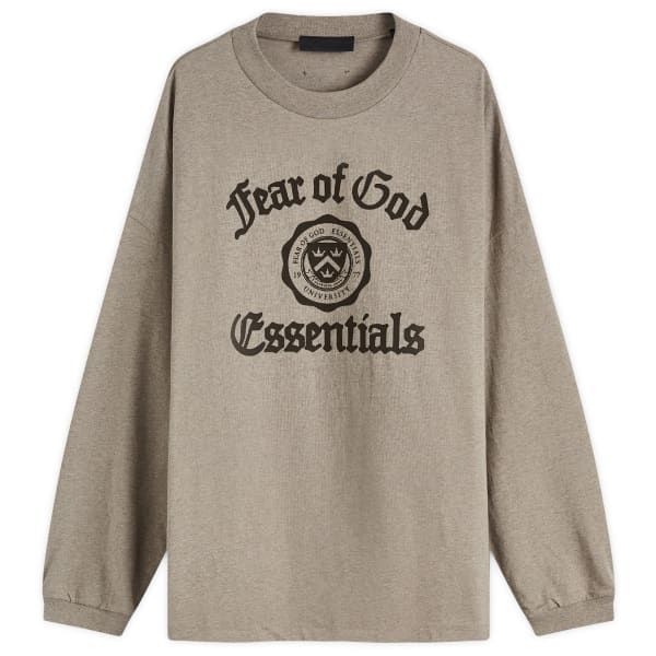 

Футболка с длинным рукавом от университета Fear Of God Essentials, серый