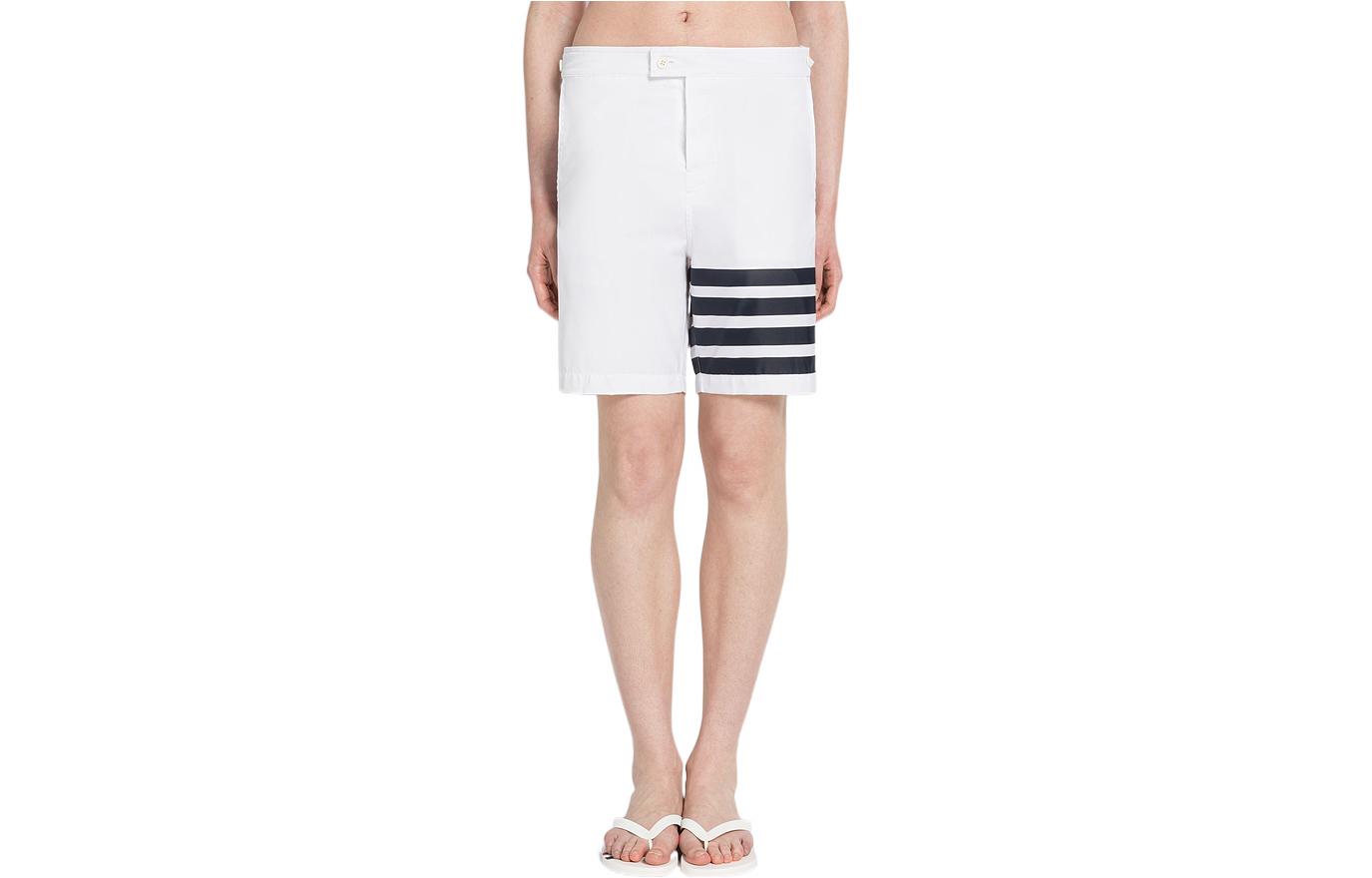 

THOM BROWNE Повседневные шорты мужские белые