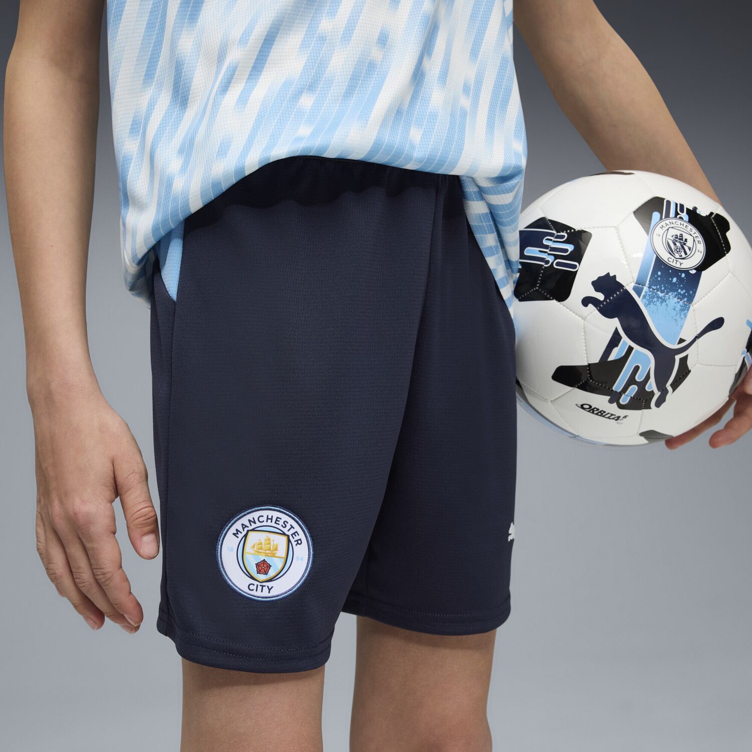 PUMA Шорты для тренировок Regular 'Manchester City 25/26' в цвете Navy, Dusty Blue — фото 4