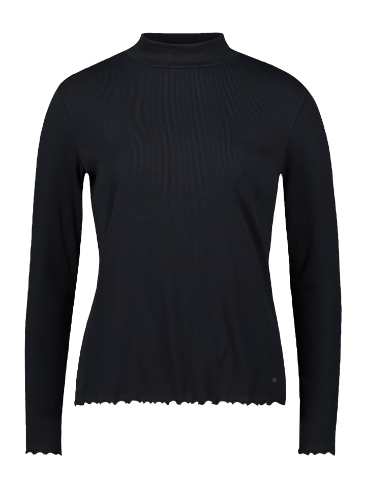 

Рубашка с длинными рукавами в рубчик черного цвета BETTY & CO