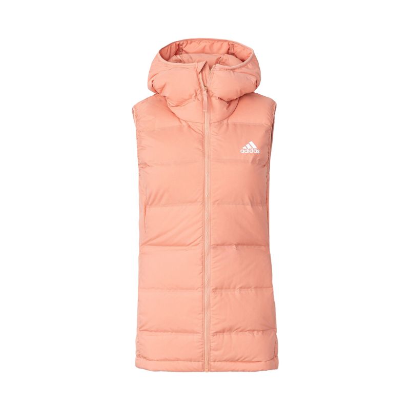 Adidas Пуховик-жилет женский Red Pink с несъемным капюшоном Moderate Others — фото 2