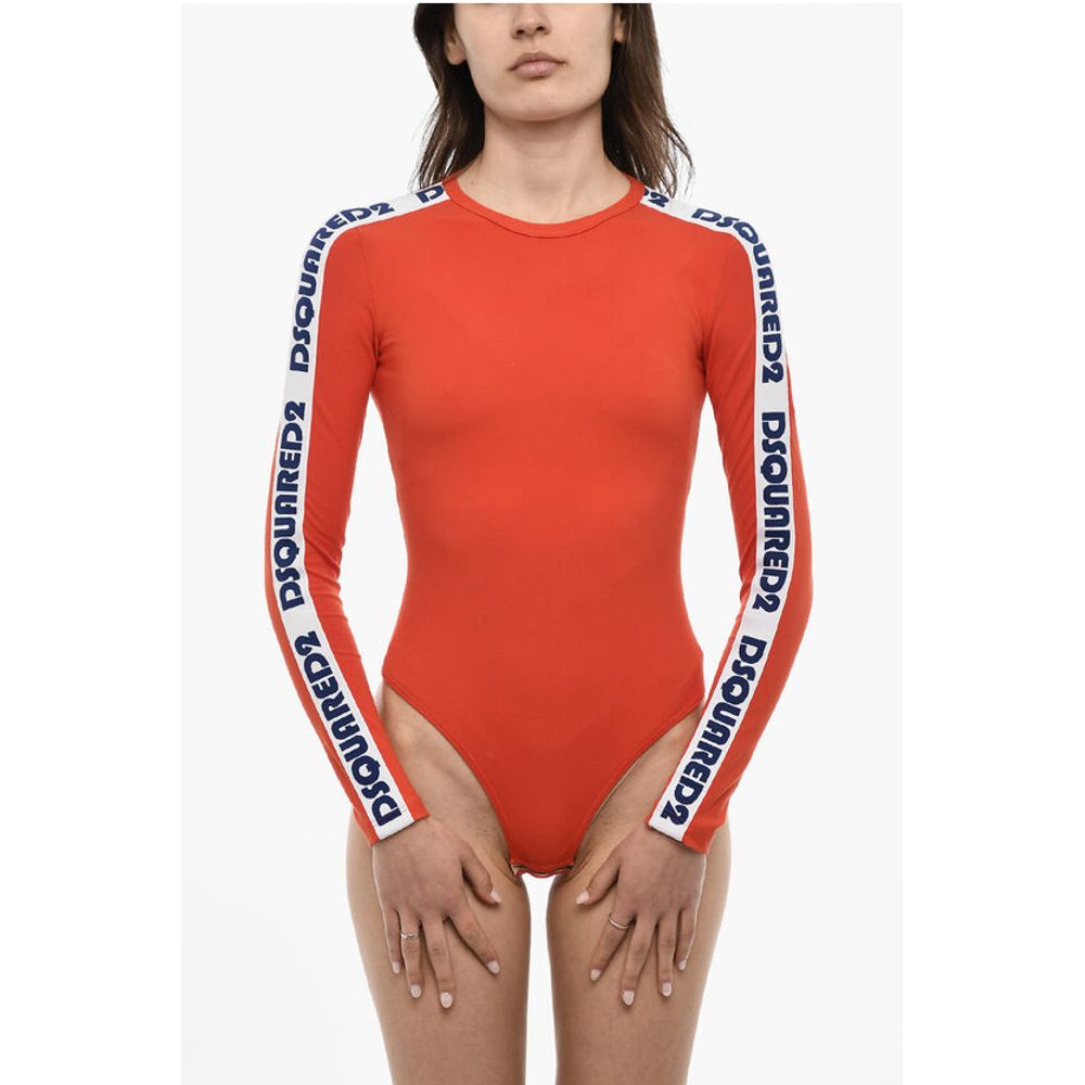 

Боди с длинными рукавами и логотипами Dsquared2, Orange