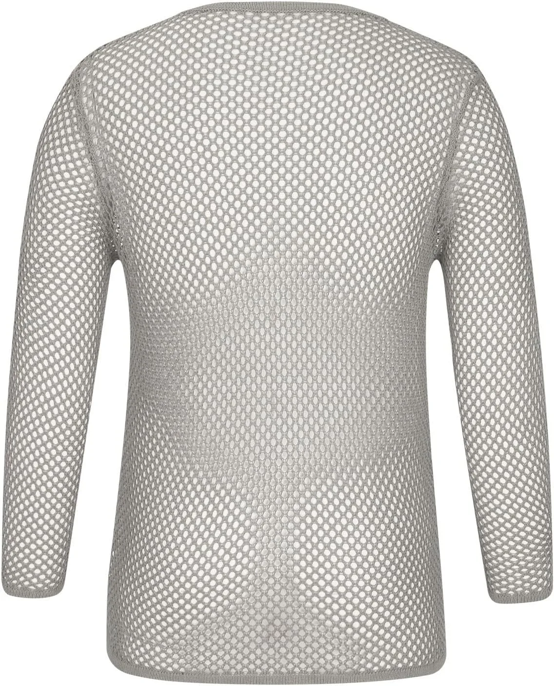 Мужская футболка Fishnet Mesh Slim Fitted с длинным рукавом — фото 2