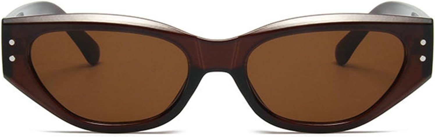 

Солнцезащитные очки «Кошачий глаз» Хелена, женские, винтажные, маленькие, женские и мужские, с заклепками, роскошные квадратные, с защитой от УФ-излучения UV400 helena, C2