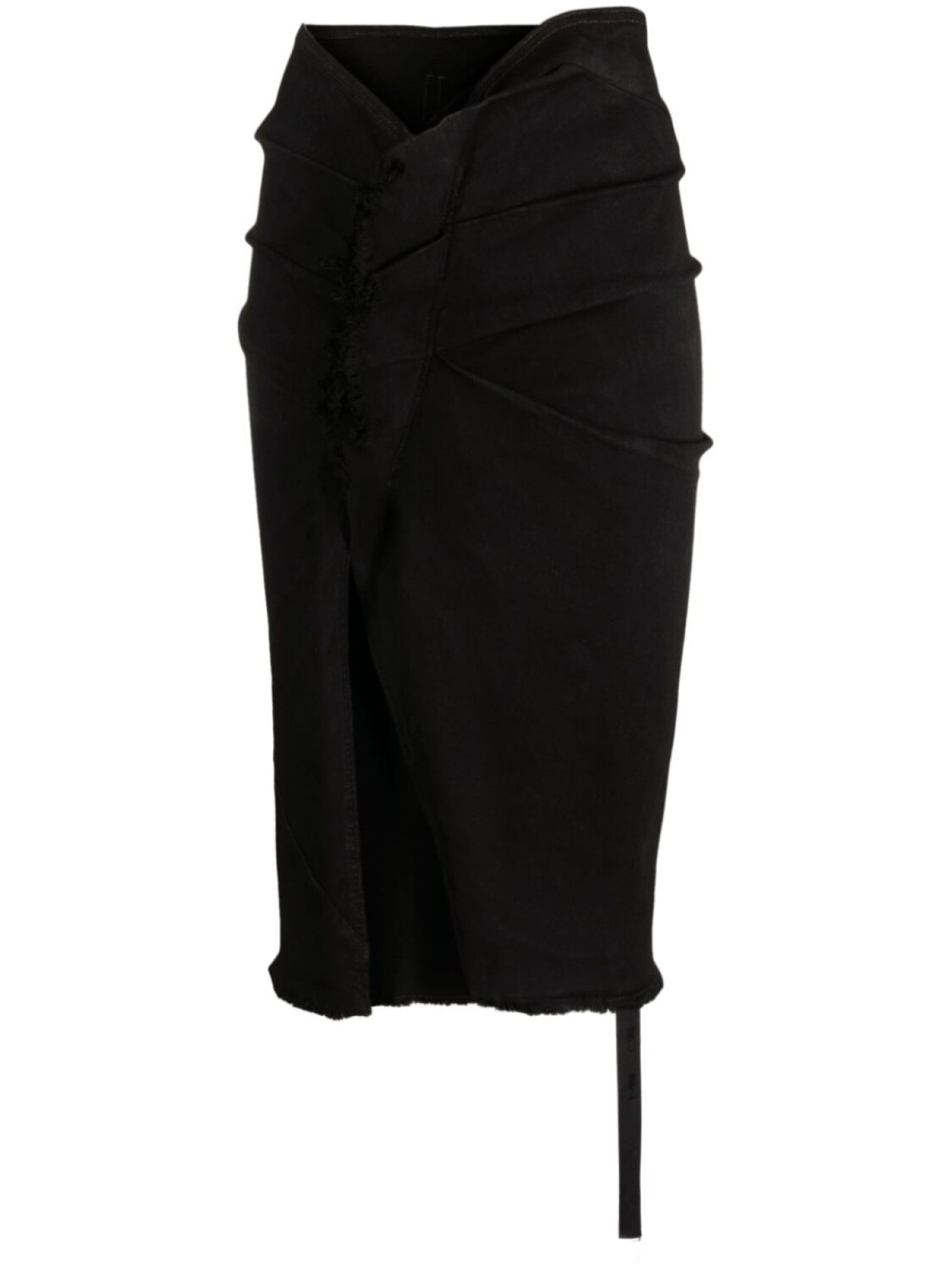 

Rick Owens DRKSHDW джинсовая юбка миди с запахом, черный
