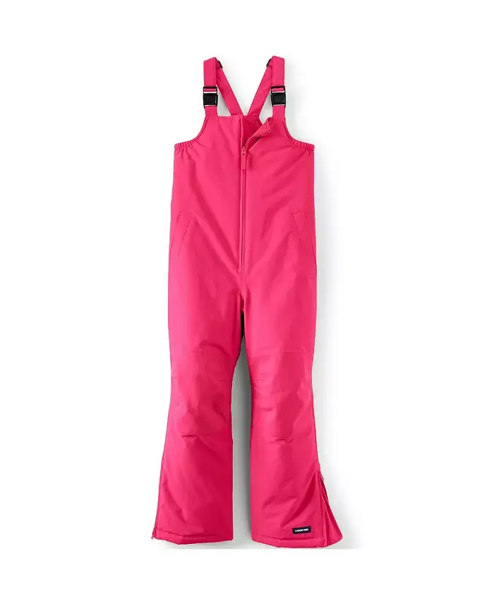 

Большие девочки Squall водонепроницаемые утепленные Iron Knee снежные комбинезоны Lands' End, красный